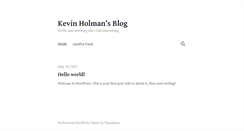 Desktop Screenshot of kevinholman.com